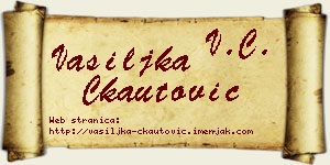 Vasiljka Čkautović vizit kartica